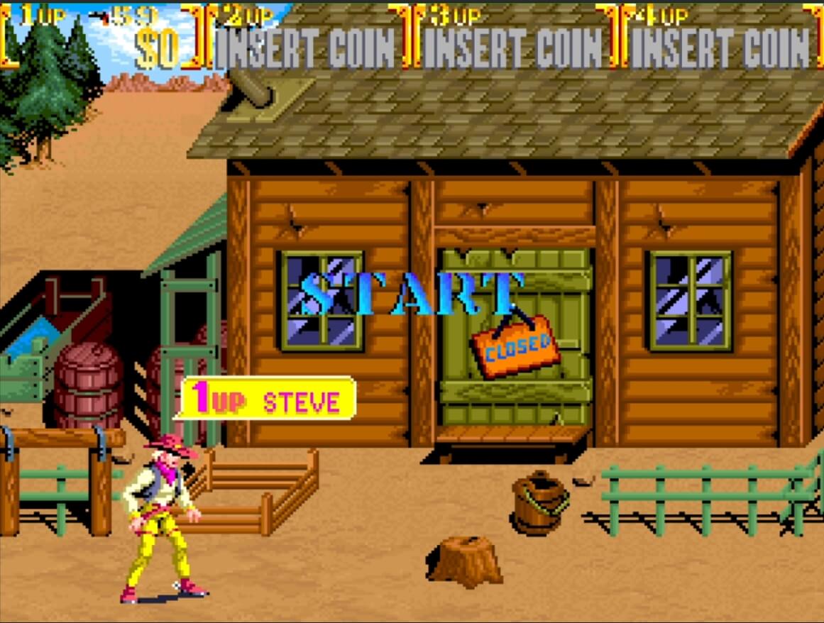 Sunset Riders - геймплей игры Arcade